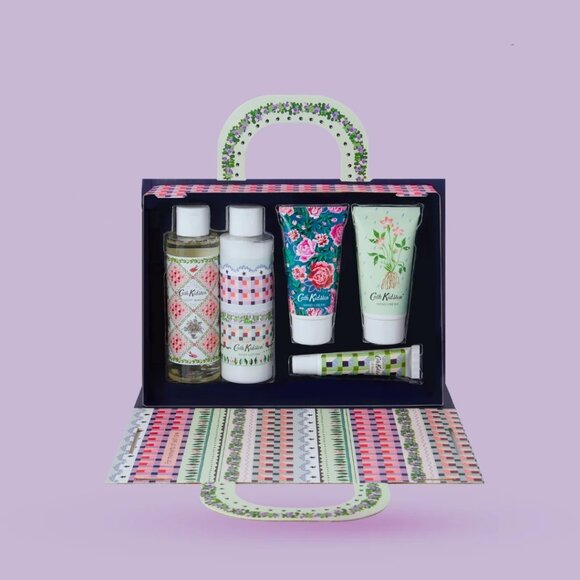 Cath Kidston Roots & Raindrops Body Pamper Hamper Handbag Gift Set - Picture 3 of 8